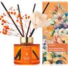 Airkeep Profumatore per Ambienti 150ml, Warm Spring Sunshine Reed Diffuser Set, Rose Diffusore Profumo Ambiente, Diffusore di Fragranze per Bagno, Appartamento, Decorazione Della Casa