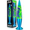 Jambo Bellissima Lampada a Movimento Liquido con Cera Che scorre Come Lava | Intrattenimento per Adulti, Ragazzi e Bambini (Base Blu, Liquido Blu, Cera gialla, 16)