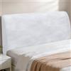 Fodera Elasticizzata Per Testiera Letto - Copritestiera In Tessuto, Grigio, Per Misure 170-190 Cm