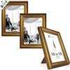CABBEL Set 3 Cornici Foto Barocche Oro 10x15 cm AVI - Cornici Vintage con Decorazioni Ornamentali, Ideali per Murales Fotografici e Decorazione Elegante di Casa o Ufficio