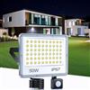 TASINUO Faretto con Sensore di Movimento 50W, 5000LM 6500K Bianca Fredda Faro LED Esterno con Sensore Movimento, Impermeabile IP67 Luce LED Esterno per Giardino, Terrazza, Garage, Cortile