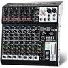 SOWOITIG Console mixer audio a 8 canali con 99 effetti DSP, mixer digitale DJ mixer mixer professionale con USB, Bluetooth, alimentazione phantom da 48 V