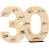 CONTRAXT Biglietto Auguri 30 Anni legno. Idee regalo Biglietti Auguri donna uomo ragazzo festa addobbi gadget 30 Anni decorazioni Compleanno amica Bomboniere Happy Birthday 30 anni (30)