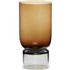 HÜBSCH - Vaso Stand - Marrone - Vetro soffiato a bocca