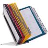 Durable 551000 Vario Table 30, Leggio da Tavolo, 30 Pannelli, Formato A4, Cavalierini Rimovibili, Assortiti