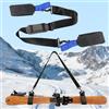 Moling Tracolla Fascia Porta Sci,Cinghia Regolabile per Trasporto Clipstick,Cintura da Spalla,Cinturino per Snowboard,Bastoncini Sci