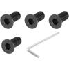 PATIKIL Vite Fissa per Monopattino, 4Pz Vite Fissa per Frontale Monopattino Metallo Kit Viti Ricambio Compatibile per Monopattini Elettrici M365, Nero