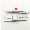 Gowxs 1 paio argento palla da golf forcella perno divot strumento di riparazione compatibile Cameron Divot strumenti per Scotty Golf Divot Tools On-Course accessori