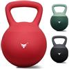 Mytra Fusion Kettlebell Regolabile con Riempimento di Acqua, Sabbia & Sabbia di Ferro - Kettlebell Ponderata Rivestita in PVC per Allenamento Forza, Brucia Grassi & Palestra Casa 1-30 KG (Nero)