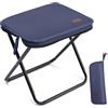 MOONCY Sgabello pieghevole, pieghevole, 33 × 26,5 × 32 cm, pieghevole, può contenere fino a 120 kg, leggero sgabello da pesca per escursioni, pesca e esterni, blu