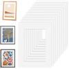GETRICH 10 Pezzi A4 Passepartout Bianco Passepartout Cartoncino Interno 20 * 14,5 CM Passe Partout Passepartout per Cornici per Foto Dipinti Stampe Artistiche