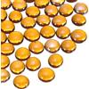 QUARKZMAN Perline di Vetro, 20pcs Gemme Piatte in Vetro Giallo 0.22lbs (0.47-0.55) Biglie di Vetro Ciottoli per Riempire Vasi Decorazione per Acquari Progetti Fai-da-Te