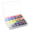 LWLWA Rocchetti per Macchina da Cucire 36 Pezzi Bobine Macchina da Cucire con Filo Cucito a 36 Colori, Trasparente Macchina da Cucire Bobine, per Macchine Cucire, Creazione Abbigliamento, DIY