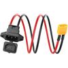 JSADZKJ Cavo di prolunga in silicone da 12 AWG C14 a XT60, cavo adattatore da IEC C14 a XT60 maschio con pannello di montaggio a vite, cavo di ricarica XT60 da 10 A/250 V-1,64piedi