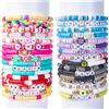 Gudotra 32 Pezzi Braccialetti Colorati Preppy Gadget Compleanno Bambini Regalo per Adolescenti Studenti Colleghi Adulti Donna Braccialetti Amicizia Elastici