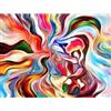 MISITU Puzzle artistico da 1000 pezzi, per adulti, puzzle classico 1000, linea astratta