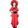 Fun Shack Costume Cappuccetto Rosso Bambina, Costume Halloween Bambina, S