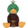 Apricot Lamb Cord Stockanatra peluche per bambini, morbido e carino, per bambine e ragazzi, morbido velluto a coste Mallard, verde, 25 cm