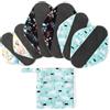 Viedouce Assorbenti Lavabili,6 Pezzi Salvaslip Lavabile,Assorbenti Riutilizzabili,Tessuto-Maglia Super Assorbente e Traspirante,Panty Liners con 1 Impermeabili Borse di Stoccaggio