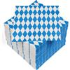 Heku 30243-B: 100 tovaglioli a 3 strati, blu bavarese, 33 x 33 cm