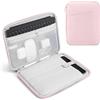 TiMOVO 13 Custodia per Tablet per iPad Air 13 M3 2025, iPad Pro 13/12.9, Galaxy Tab S9/S10 Plus/S9 FE+ 12.4, Remarkable Paper Pro 11.8, Borsa con Tasche, Rosa