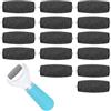 VIDSTW 15 Pezzi Rullo Piedi Esfoliante Design Universale Rullo di Levigatura di Ricambio Compatibile Pedicure Accessori per Pedicure Togli Calli per Esfoliazione e Rimozione Dei Calli
