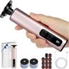 HOTUT Multifunzionali Pedicure Elettrico,2-in-1 Pedicure Elettrico Professionale,9 Velocità Regolabile,Lima Elettrica Calli con Dischi Abrasivi per Talloni Screpolati, Calli(Rosa)