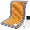 UOHHBOE Termoforo Elettrico 75W Tappetino Riscaldante 9 Impostazioni di Temperatura Lavabile in Lavatrice 4 Timer 60x30cm Con Spegnimento Auto Termoforo Cervicale Spalle Schiena Addome e Gambe