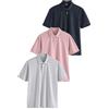 NEXT Uomini Confezione da 3 Polo in Jersey a Maniche Corte con Stampa Navy/Ecru/Black Gold Geo 4XL