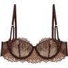 YAMAMAY - Reggiseno Balconcino, Donna, caffè