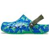 Crocs Unisex Bambino Baya Graphic Clog T Sabot, Blue Bolt/Multi, 19/20 EU