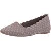 Skechers Cleo - Honeycomb, Ballerine punta chiusa Donna, Marrone Dark Taupe Flat Knit Dktp, 39.5 EU