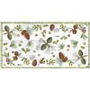 Vilber Tappeto natalizio (52 x 100 x 0,2 cm), PVC poliestere, antiscivolo, lavabile, resistente al calore, con possibilità di tovagliette e runner da tavola abbinati