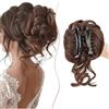SEGO Chignon Capelli con Pinza Extensions Elastico Sintetica Ondulato Veri Coda di Cavallo Extension Parrucchino #M4