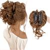 SEGO Chignon per Capelli con Pinza Extensions Elastico Sintetica Ondulato Veri Coda di Cavallo Extension Parrucchino #8T27