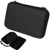 TECHGEAR Custodia Compatibile con Nintendo 2DS XL - Custodia Protettiva da viaggio Cover Rigida e Spaziosa Realizzata per 2DS XL + Giochi + Accessori [Nero]