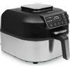Wintem Friggitrice ad Aria Digitale 5,6L e 1750W - Funzione Cuoci e Griglia in 1 - Programma di Cottura per Patatine, Pesce, Carne e Verdura - Include Cestello Estraibile, Ricettario e Termometro