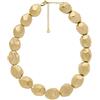 Emporio Armani Collana da donna in ottone con chiusura a moschettone in tonalità oro, Oro Buttermilk