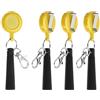 PATIKIL Portapenne Retrattile con Impugnatura Elastica Silicone Giallo 4Pz