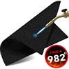 EVOCAMP tappetino ignifugo 30x30 cm, tappeto saldatura, coperta ignifuga antincendio, telo ignifugo, tappeto per barbecue, coperta antifiamma, tappetino da lavoro, resiste fino a 982 °C