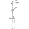 Gedy STAR PLUS 04 Colonna doccia spazzolata con rubinetto monocomando set soffione 3 posizioni, soffione doccia; flessibile 150 cm, estensibile 92-146 cm