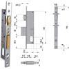 CISA 44230-18-0 SERRATURA INFILARE CILINDRO OVALE F16