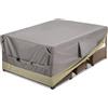 KylinLucky Coperture impermeabili per mobili da giardino per tavolo e sedie, set da tavolo da esterno rettangolare, adatta fino a 274,3 x 208,3 x 71,1 cm (lunghezza x larghezza x altezza)