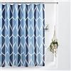 VANZAVANZU Tenda da doccia per bagno con ganci in metallo, tenda da doccia in tessuto geometrico, resistente, per ambienti umidi, vasca da bagno, box doccia, orlo ponderato, resistente all'acqua, 182