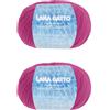 Kalapanta Gomitoli cotone per lavoro a maglia e uncinetto, linea Nuovo Jaipur di Lana Gatto (Rosa - 30702, 2)