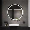 Simusi 70cm Specchio Bagno Rotondo con Luce LED， Rotondo Specchio da Parete Antideflagrante con Luminosità Regolabile，3 Colori Luce， IP44 impermeabile, vetro temperato