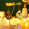4EVERHOPE Regali per la Festa della Mamma: portacandele girevole, portacandela a carosello rotante, regalo di compleanno originale per donne, mamma, sorella, Natale, San Valentino (Moon Cat)