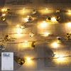 YUYWWAN Stringa Luci LED Natale, 2m 20 LED Stringa Luci Albero di Natale, Luci di Natales da Esterno Interno, Filo Luci Natales LED, Decorazioni Natalizie per Camera, Casa, Portici, Giardini (D)