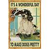 Bioprocess - Targa decorativa in metallo per spa di toelettatura canina vintage, poster 20 x 30,5 cm