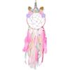 MHJY Acchiappasogni a forma di unicorno, grande acchiappasogni per bambine, accessorio fatto a mano, colorato, decorazione da appendere alla parete, per la cameretta dei bambini, regalo di compleanno